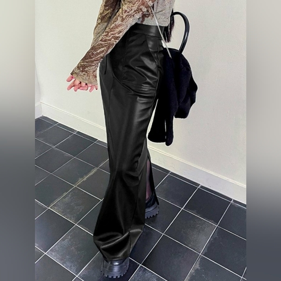 Faux leather maxi skirt - Picture 1 of 5